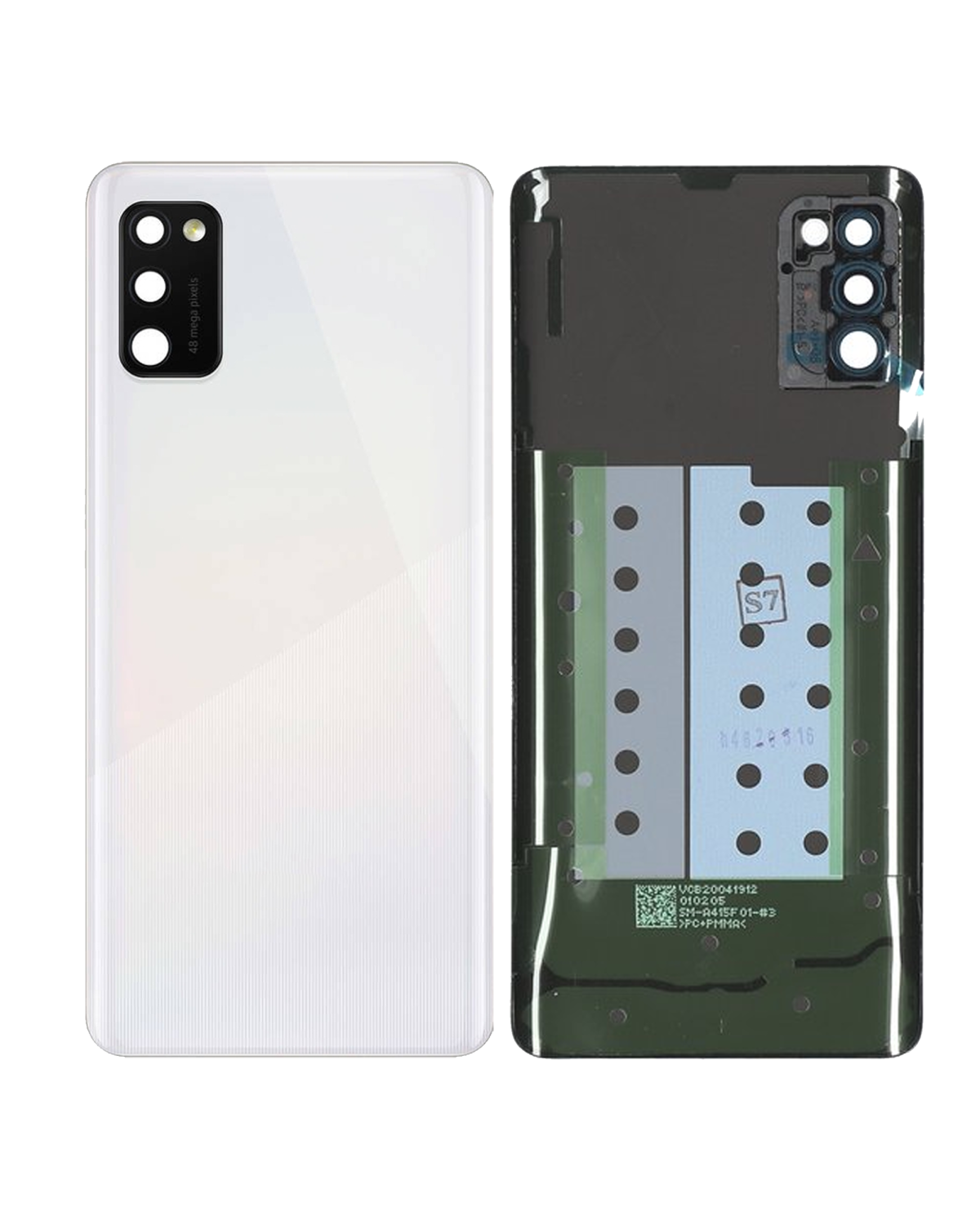 Samsung Galaxy A41 Arka İle Uyumlu Kapak Camı Kamera Lensiyle Uyumlu (A415 2020) (Servis Paketi) (Prizma Crush Gümüş) - Görsel 5