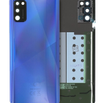 Samsung Galaxy A41 Arka İle Uyumlu Kapak Camı Kamera Lensiyle Uyumlu (A415 2020) (Servis Paketi) (Prizma Crush Mavi)