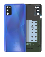Samsung Galaxy A41 Arka İle Uyumlu Kapak Camı Kamera Lensiyle Uyumlu (A415 2020) (Servis Paketi) (Prizma Crush Mavi)