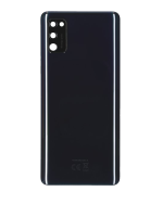 Samsung Galaxy A41 Arka İle Uyumlu Kapak Camı Kamera Lensiyle Uyumlu (A415 2020) (Servis Paketi) (Prizma Crush Siyah) - Görsel 2