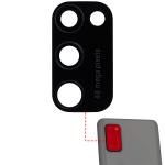 Samsung Galaxy A41 İle Uyumlu Arka Kamera Lensi (Sadece Cam) Yapışkanlı (A415 2020) - Görsel 3