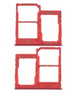 Samsung Galaxy A41 İle Uyumlu Çift Sim Kart Tepsisi (A415 2020) (Prism Crush Red) - Görsel 2