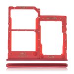 Samsung Galaxy A41 İle Uyumlu Çift Sim Kart Tepsisi (A415 2020) (Prism Crush Red)