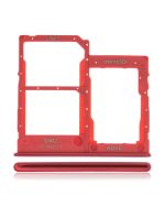 Samsung Galaxy A41 İle Uyumlu Çift Sim Kart Tepsisi (A415 2020) (Prism Crush Red)