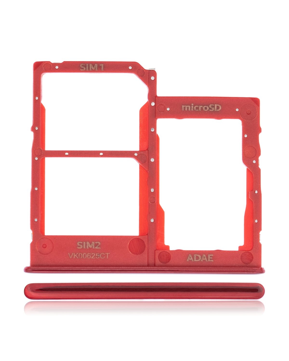 Samsung Galaxy A41 İle Uyumlu Çift Sim Kart Tepsisi (A415 2020) (Prism Crush Red) - Görsel 3