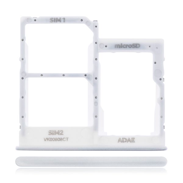 Samsung Galaxy A41 İle Uyumlu Çift Sim Kart Tepsisi (A415 2020) (Prism Crush Silver)