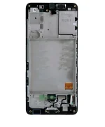 Samsung Galaxy A41 İle Uyumlu İçin Çerçeveli ekran (A415 2020) (Service Pack) (Prism Crush Siyah)  LCD Ekranı Uyumlu - Görsel 3
