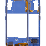 Samsung Galaxy A41 İle Uyumlu  Orta Çerçeve Kasası (A415 2020) (Aftermarket Plus) (Prism Crush Blue)
