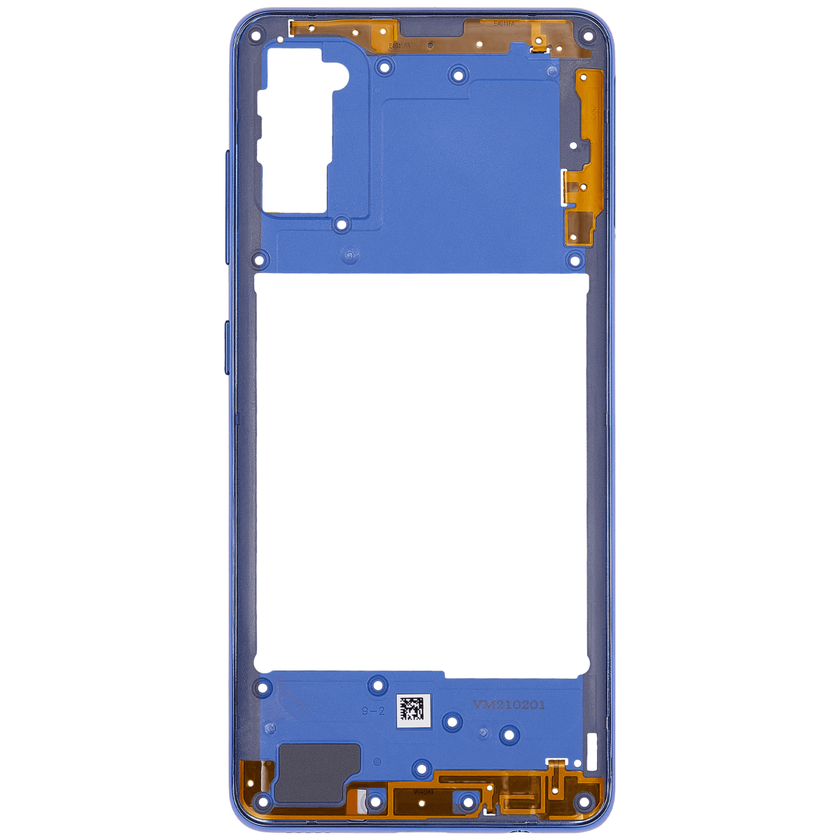 Samsung Galaxy A41 İle Uyumlu  Orta Çerçeve Kasası (A415 2020) (Aftermarket Plus) (Prism Crush Blue) - Görsel 3