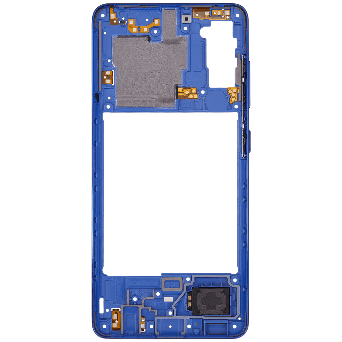 Samsung Galaxy A41 İle Uyumlu  Orta Çerçeve Kasası (A415 2020) (Aftermarket Plus) (Prism Crush Blue) - Görsel 4