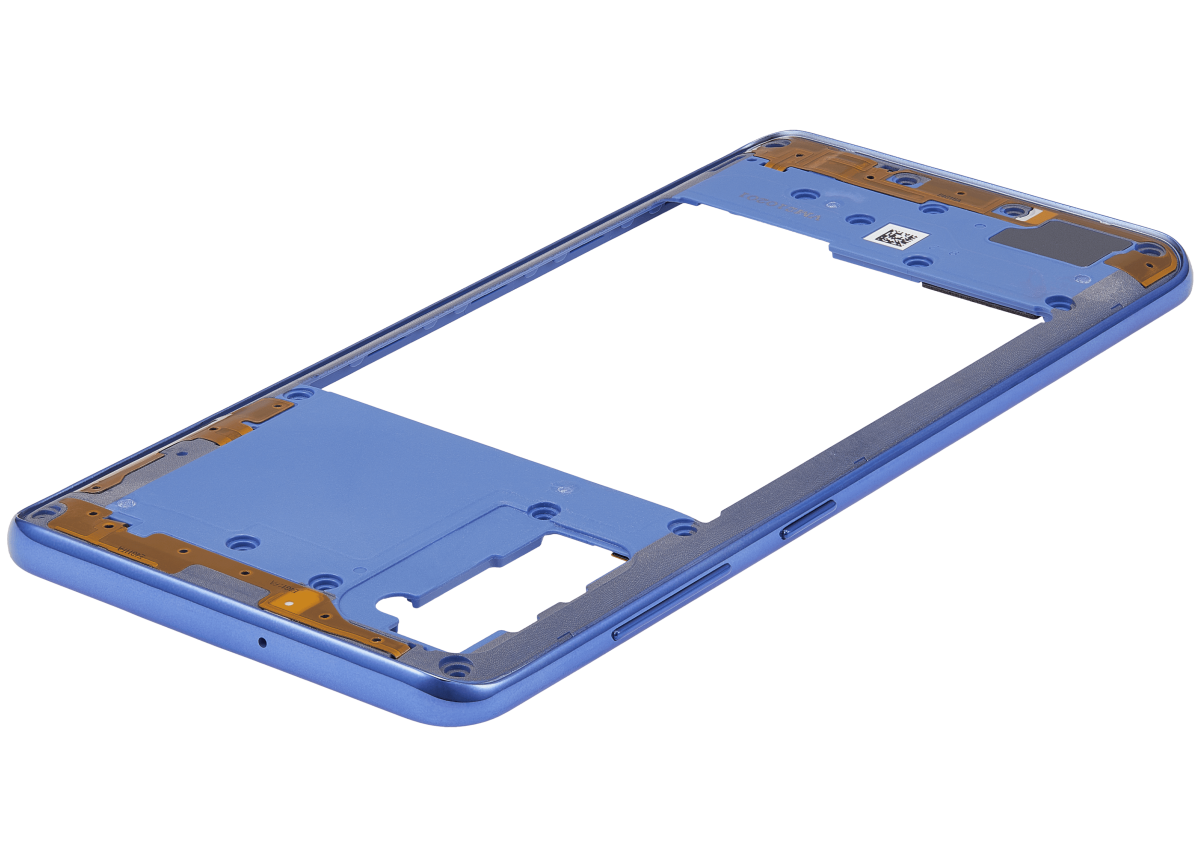 Samsung Galaxy A41 İle Uyumlu  Orta Çerçeve Kasası (A415 2020) (Aftermarket Plus) (Prism Crush Blue) - Görsel 5