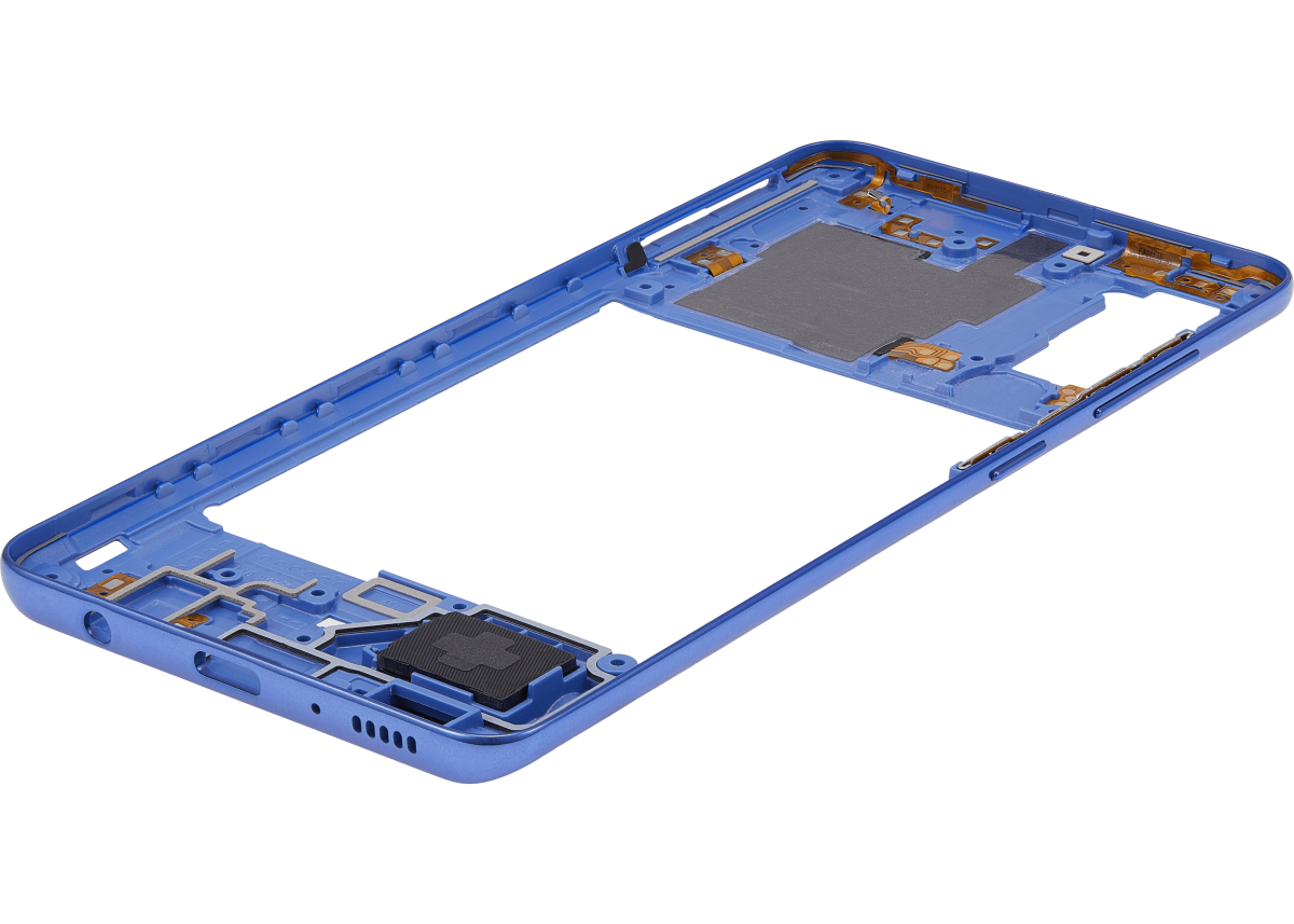 Samsung Galaxy A41 İle Uyumlu  Orta Çerçeve Kasası (A415 2020) (Aftermarket Plus) (Prism Crush Blue) - Görsel 6