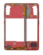 Samsung Galaxy A41 İle Uyumlu  Orta Çerçeve Kasası (A415 2020) (Aftermarket Plus) (Prism Crush Red)