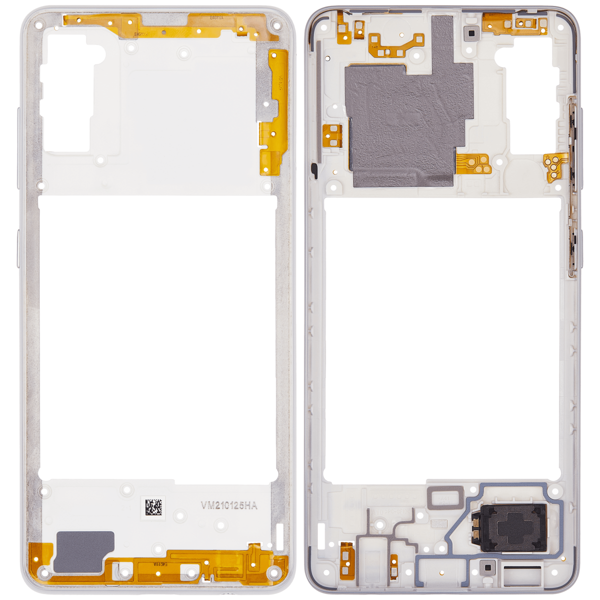 Samsung Galaxy A41 İle Uyumlu  Orta Çerçeve Kasası (A415 2020) (Aftermarket Plus) (Prism Crush Silver) - Görsel 2