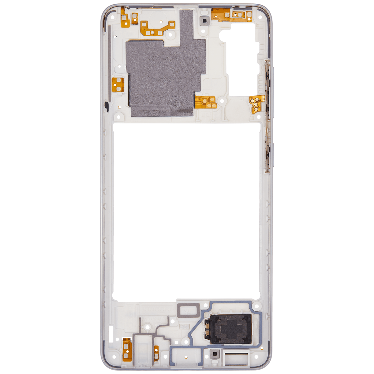 Samsung Galaxy A41 İle Uyumlu  Orta Çerçeve Kasası (A415 2020) (Aftermarket Plus) (Prism Crush Silver) - Görsel 4