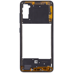 Samsung Galaxy A41 İle Uyumlu  Orta Çerçeve Kasası (A415 2020) (Aftermarket Plus) (Prism Crush Siyah) - Görsel 3