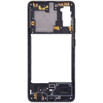 Samsung Galaxy A41 İle Uyumlu  Orta Çerçeve Kasası (A415 2020) (Aftermarket Plus) (Prism Crush Siyah) - Görsel 4