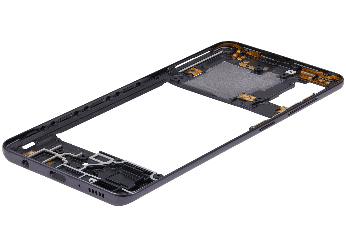 Samsung Galaxy A41 İle Uyumlu  Orta Çerçeve Kasası (A415 2020) (Aftermarket Plus) (Prism Crush Siyah) - Görsel 6