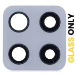 Samsung Galaxy A42 5G İle Uyumlu Arka Kamera Lensi (Sadece Cam) Yapışkanlı (A426 2020) (Prizma Nokta Gri)