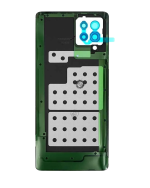 Samsung Galaxy A42 5G İle Uyumlu Arka Kapak Camı Kamera Lensiyle Uyumlu (A426 2020) (Servis Paketi) (Prizma Nokta Beyaz) - Görsel 3