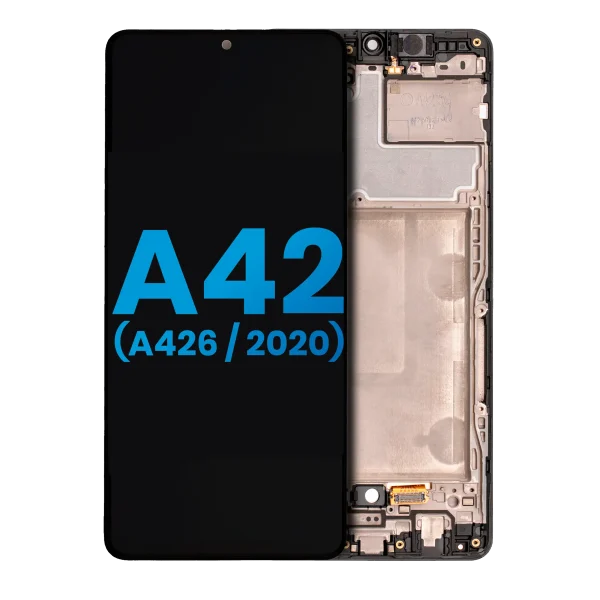 Samsung Galaxy A42 5G İle Uyumlu Çerçeveli ekran LCD Ekranı (Parmak İzi Sensörü Olmadan) (A426 2020) (Yan Sanayi: Incell) (Tüm Renkler)