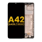 Samsung Galaxy A42 5G İle Uyumlu İçin Çerçeveli ekran (A426 2020) Orijinal (Prizma Nokta Siyah)  Orijinal Ekranı - Görsel 2