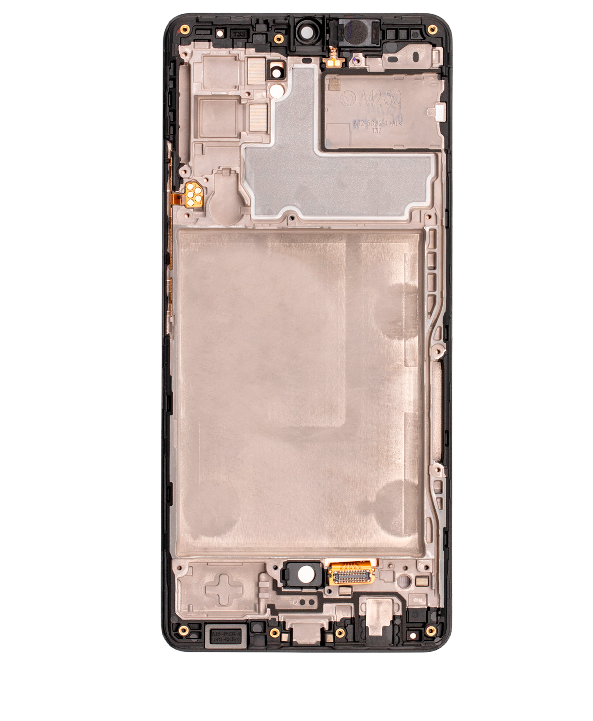 Samsung Galaxy A42 5G İle Uyumlu İçin Çerçeveli ekran (A426 2020) (Servis Paketi) (Prizma Nokta Siyah)  Orijinal Ekranı - Görsel 5