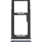 Samsung Galaxy A42 5G İle Uyumlu İle Uyumlu Çift Sim Kart Tepsisi (A426 2020) (Prizma Nokta Siyah)