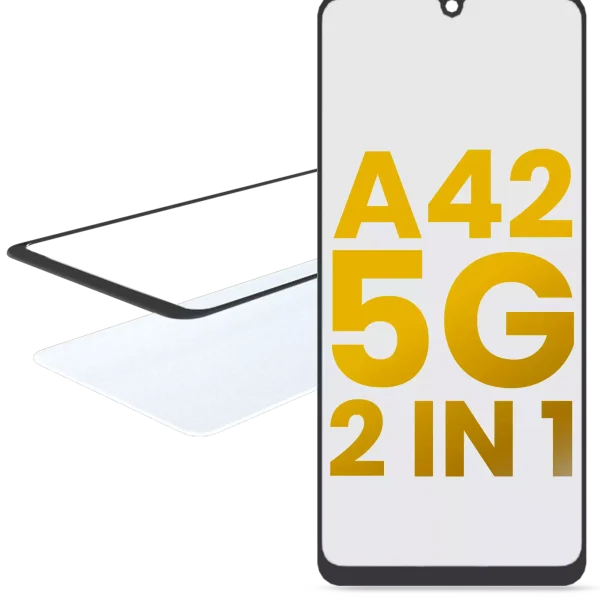 Samsung Galaxy A42 5G İle Uyumlu OCA Önceden Kurulu 2'si 1 Arada Ön Cam (A426 2020)