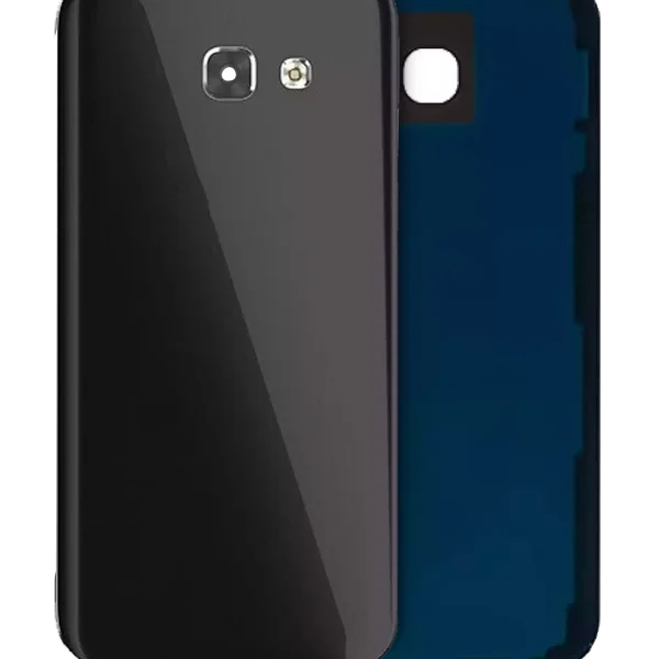 Samsung Galaxy A5 Arka İle Uyumlu Kapak Camı Kamera Lensiyle Uyumlu (A520 2017) (Servis Paketi) (Siyah)