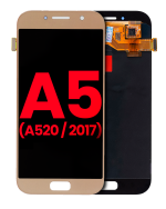 Samsung Galaxy A5 İle Uyumlu Çerçevesiz ekran Orijinal Ekranı (A520 2017) (Aftermarket Plus) (Altın) - Görsel 4