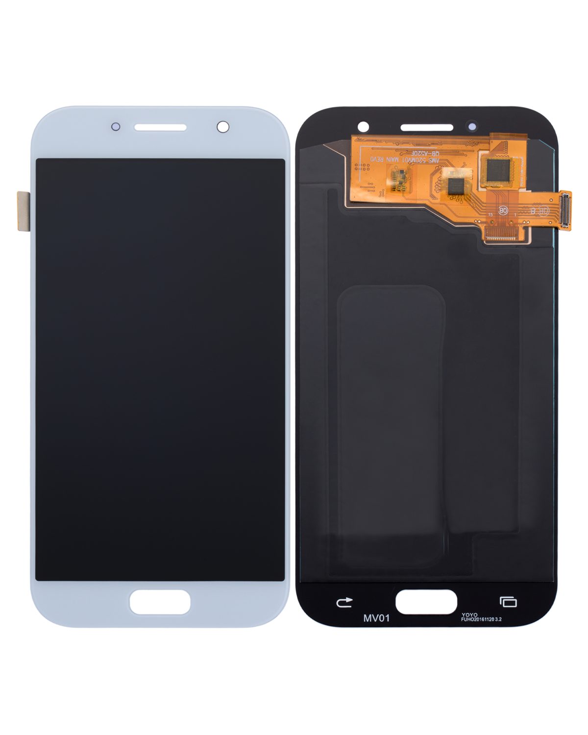 Samsung Galaxy A5 İle Uyumlu Çerçevesiz ekran Orijinal Ekranı (A520 2017) (Aftermarket Plus) (Blue Mist) - Görsel 2
