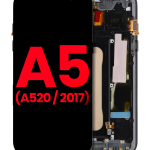 Samsung Galaxy A5 İle Uyumlu İçin Çerçeveli ekran (A520 2017) (Aftermarket Plus) (Siyah)