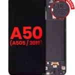 Samsung Galaxy A50 İle Uyumlu (A505 2019) (ABD Sürümü) (Tüm Renkler) Çerçeveli ekran Orijinal Ekranı