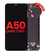 Samsung Galaxy A50 İle Uyumlu (A505 2019) (ABD Sürümü) (Tüm Renkler) Çerçeveli ekran Orijinal Ekranı