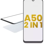Samsung Galaxy A50 İle Uyumlu (A505 2019) OCA Önceden Yüklenmiş 2'si 1 Arada Ön Cam