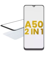 Samsung Galaxy A50 İle Uyumlu (A505 2019) OCA Önceden Yüklenmiş 2'si 1 Arada Ön Cam