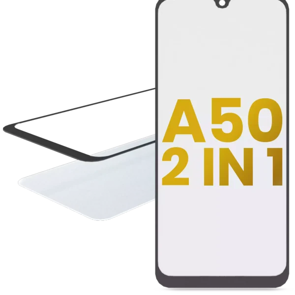 Samsung Galaxy A50 İle Uyumlu (A505 2019) OCA Önceden Yüklenmiş 2'si 1 Arada Ön Cam