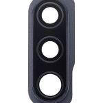 Samsung Galaxy A50 İle Uyumlu Arka Kamera Cam Mercek Ve Kapak Çerçevesi S (A507 2019) (Prism Crush Siyah)