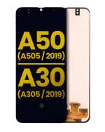 Samsung Galaxy A50 İle Uyumlu Çerçevesiz ekran Orijinal Ekranı (A505 2019) A30 (A305 2019) (Tüm Modeller) Orijinal (Tüm Renkler)