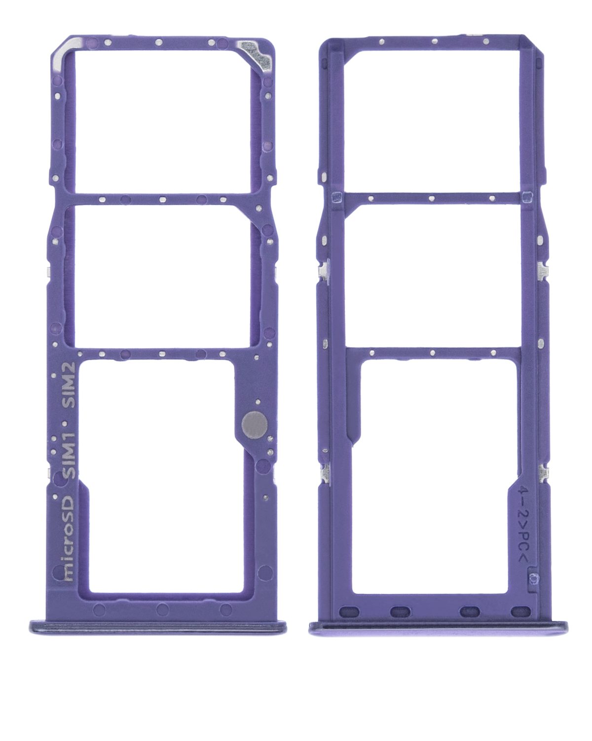 Samsung Galaxy A50 İle Uyumlu Çift Sim Kart Tepsisi S (A507 2019) (Prism Crush Violet) - Görsel 2