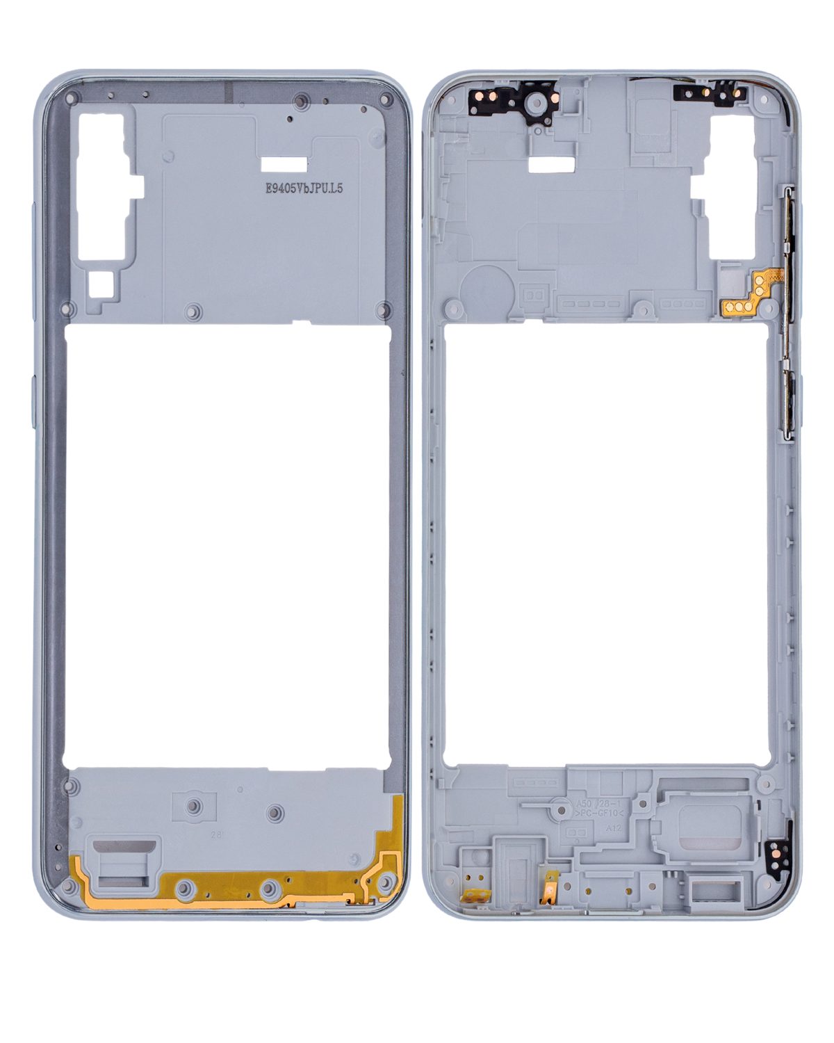 Samsung Galaxy A50 İle Uyumlu  Orta Çerçeve Kasası (A505 2019) (Uluslararası Sürüm) (Beyaz) - Görsel 2