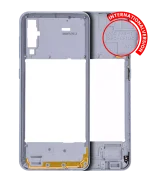 Samsung Galaxy A50 İle Uyumlu  Orta Çerçeve Kasası (A505 2019) (Uluslararası Sürüm) (Beyaz)