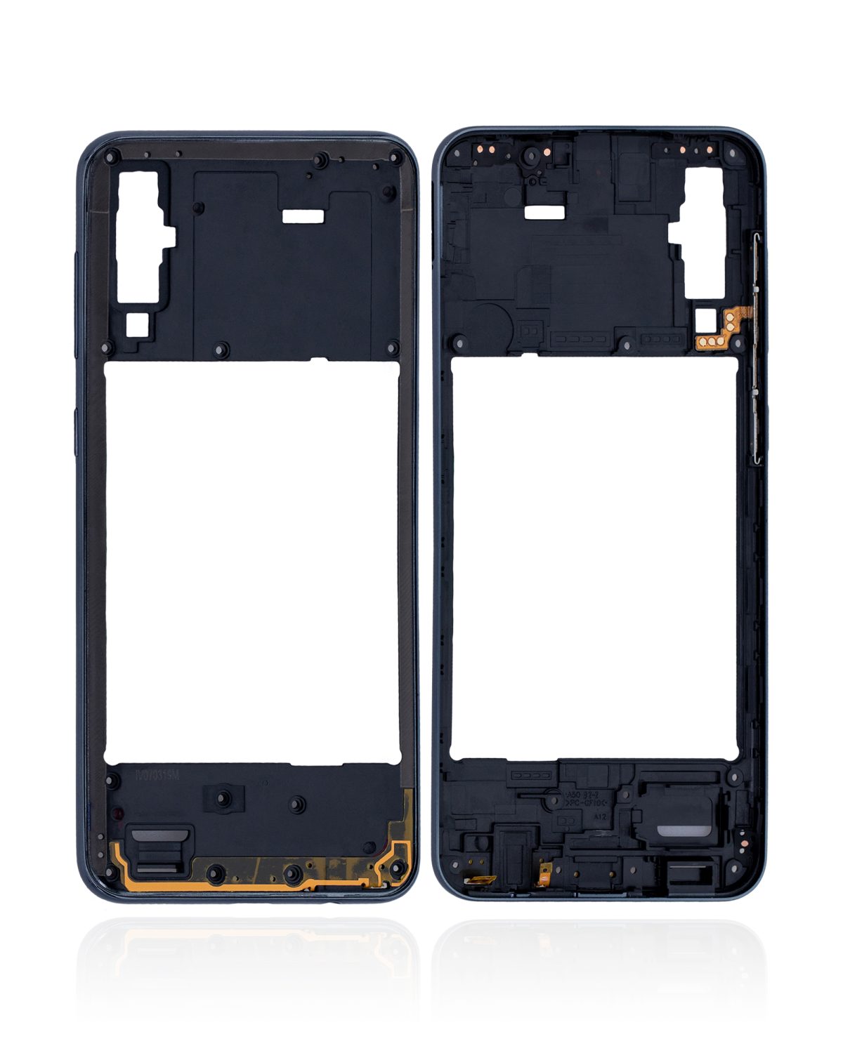 Samsung Galaxy A50 İle Uyumlu  Orta Çerçeve Kasası (A505 2019) (Uluslararası Sürüm) (Siyah) - Görsel 2