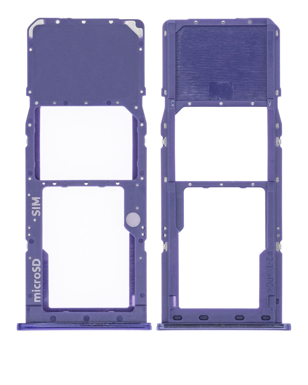 Samsung Galaxy A50 İle Uyumlu Tek Sim Kart Tepsisi S (A507 2019) (Prism Crush Violet) - Görsel 2