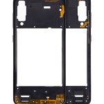 Samsung Galaxy A50 s İle Uyumlu  Orta Çerçeve Kasası (A507 2019) (Aftermarket Plus) (Prism Crush Black)