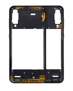 Samsung Galaxy A50 s İle Uyumlu  Orta Çerçeve Kasası (A507 2019) (Aftermarket Plus) (Prism Crush Black)