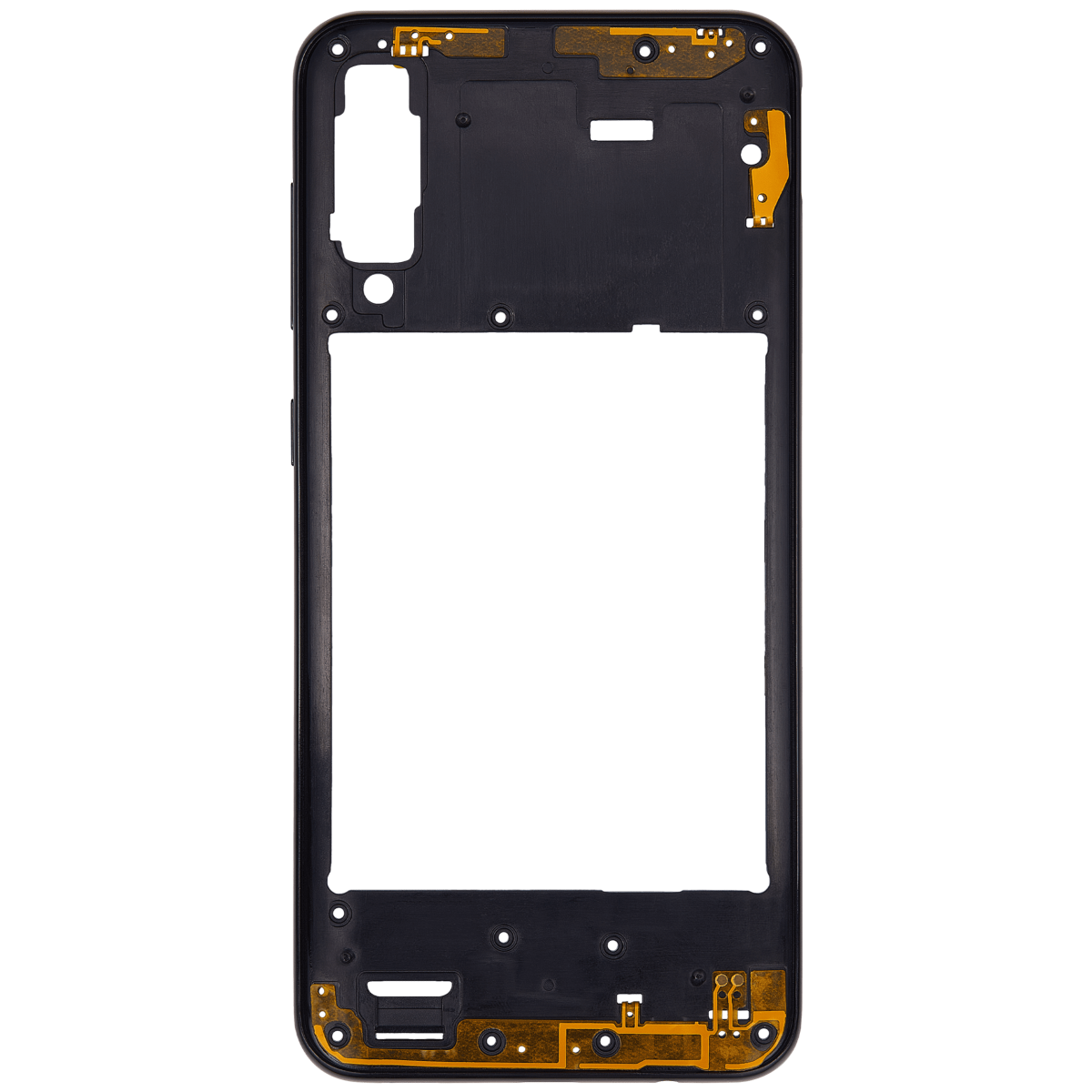 Samsung Galaxy A50 s İle Uyumlu  Orta Çerçeve Kasası (A507 2019) (Aftermarket Plus) (Prism Crush Black) - Görsel 3