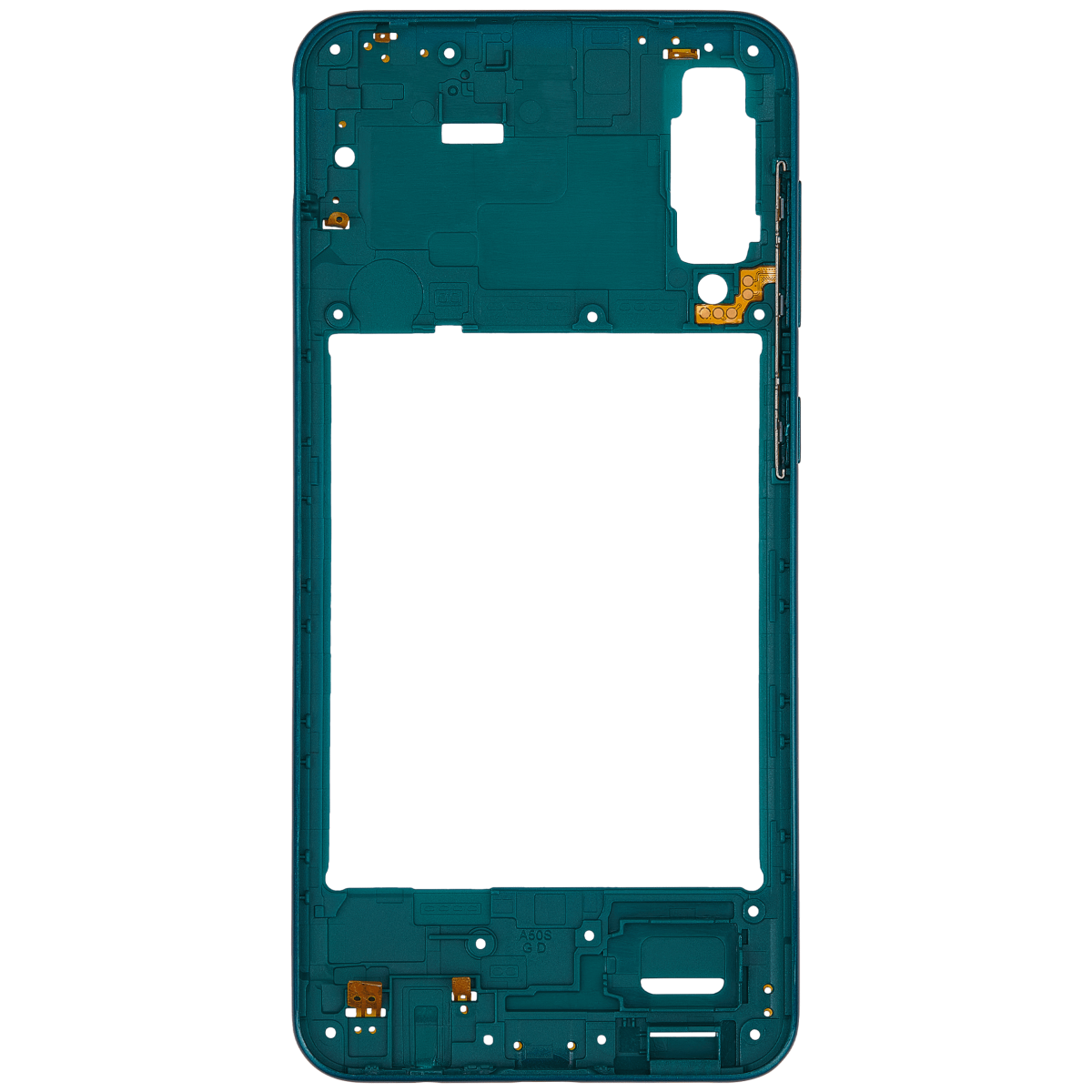 Samsung Galaxy A50 s İle Uyumlu  Orta Çerçeve Kasası (A507 2019) (Aftermarket Plus) (Prism Crush Green) - Görsel 4