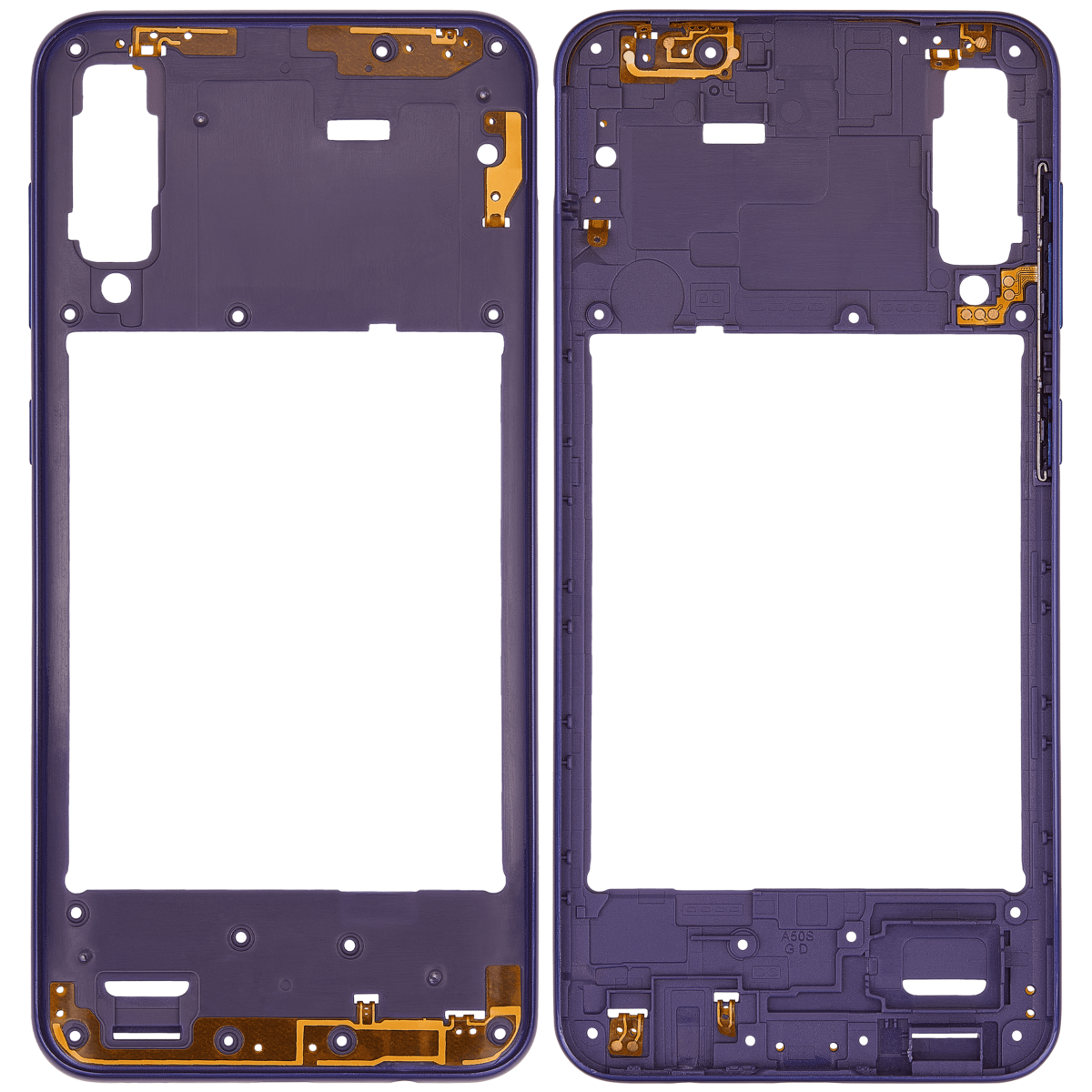 Samsung Galaxy A50 s İle Uyumlu  Orta Çerçeve Kasası (A507 2019) (Aftermarket Plus) (Prism Crush Violet) - Görsel 2